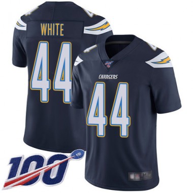 Los Angeles Chargers NFL Football Kyzir White Navy Blue Jersey Youth Limited 44 Home 100th Season Vapor Untouchable